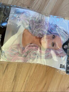Amscan Mythical Wig Pastel Rainbow Costume Wig Used